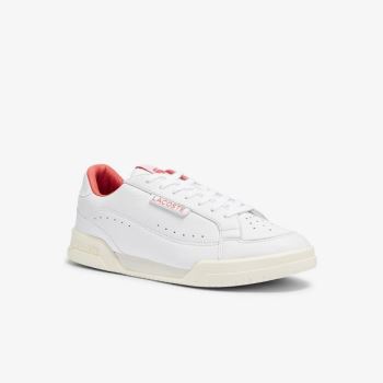 Lacoste Twin Serve Luxe Leather Sneakers Pánské - Tenisky Bílé / Béžový | CZ-ZdDfpn